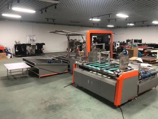 देसीसेन फोल्डिंग कार्टन ग्लूइंग मशीन 6600 * 2100 * 1600 मिमी इलेक्ट्रिक ड्रिवेन