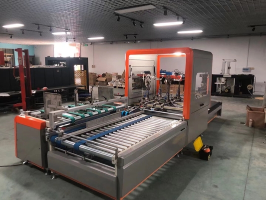 कार्टन बॉक्स के लिए 300 ग्राम / एम 2 स्वचालित बॉक्स ग्लूइंग मशीन 70 मीटर / मिनट