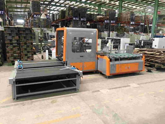 कार्टन बॉक्स के लिए 380V 50 हर्ट्ज स्वचालित फ़ोल्डर ग्लूइंग मशीन 6600 * 2100 * 1600 मिमी: